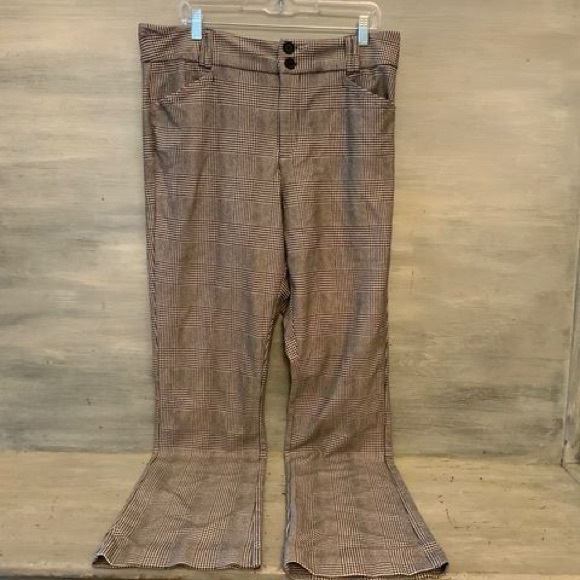 torrid Pants - Torrid Black White Glen Plaid Luxe Ponte Trouser Pants 22T Like New